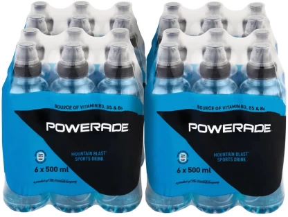 Powerade Mountain Blast Sports Drinks 24 x 500ml