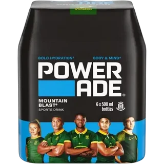 Powerade Mountain Blast Sports Drinks 6 x 500ml
