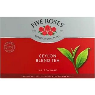 Five Roses Ceylon Blend Tagless Tea Bags 200 Pack