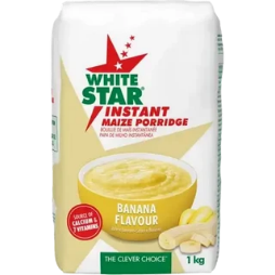 White Star Banana Flavoured Instant Maize Porridge 1kg