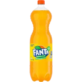 Fanta Passion Fruit Flavoured Sparkling Soft Drink Bottle 2L