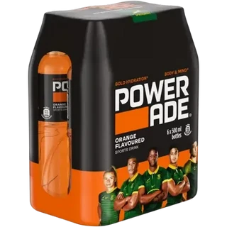Powerade Orange Flavoured Sports Drink 6 x 500ml