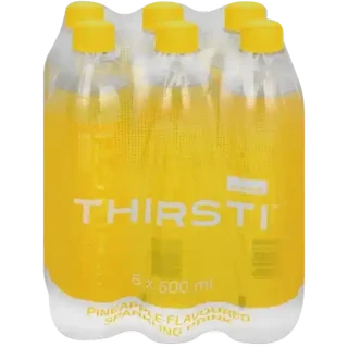 Thirsti Pineapple Flavoured Sparkling Drinks 6 x 500ml
