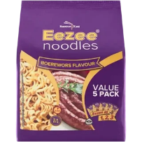 Eezee Noodles Boerewors Flavour Instant Noodles 5 x 65g