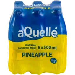 aQuellé Pineapple Flavoured Sparkling Drinks 6 x 500ml