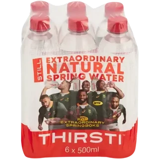 Thirsti Still Natural Spring Water 6 x 500ml