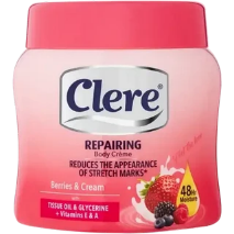 Clere Repairing Berries & Cream Body Crème 500ml