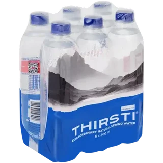 Thirsti Sparkling Natural Spring Water 6 x 500ml