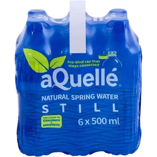 aQuellé Still Natural Spring Water 6 x 500ml
