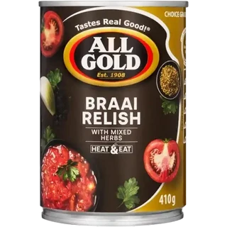 ALL GOLD Braai Relish with Mixed Herbs 410g