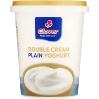 Clover Plain Double Cream Yoghurt 500g