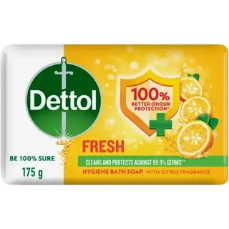 Dettol Fresh Hygiene Bath Bar Soap 175g