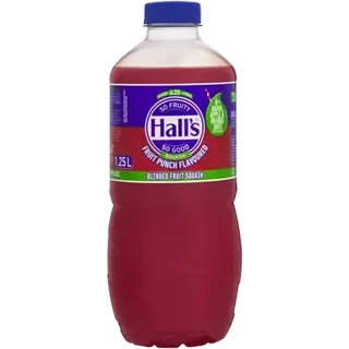 Hall's Fruit Punch Flavoured Blended Fruit Squash 1.25L