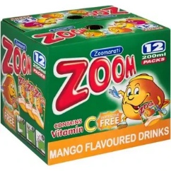 ZOOM Mango Flavoured Drink 12 x 200ml