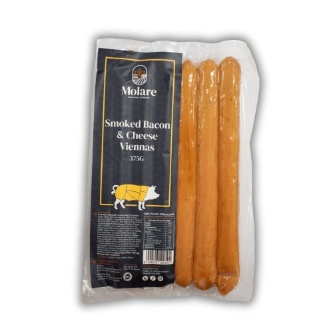 Molare Smoked Bacon & Cheese Viennas (375g)