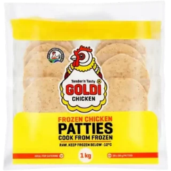Goldi Chicken Frozen Chicken Patties 1kg