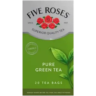 Five Roses Pure Green Tea Bags 20 Pack