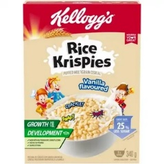 Kellogg's Rice Krispies Vanilla Flavoured Cereal 340g