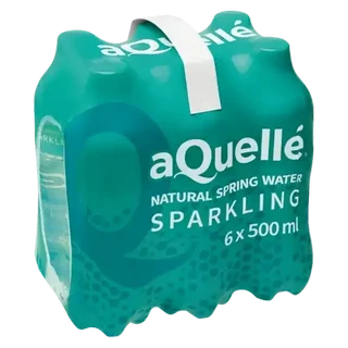 aQuellé Natural Sparkling Spring Water 6 x 500ml