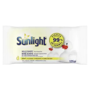 Sunlight Mild Baby Cleansing Face & Body Bar Soap 175g