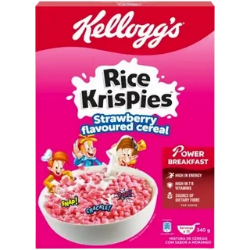 Kellogg's Rice Krispies Strawberry Flavoured Cereal 340g