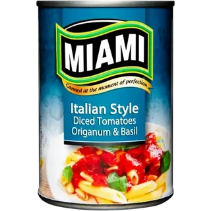 Miami Italian Style Italian Style Diced Tomatoes 410g