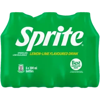 Sprite Lemon-Lime Flavoured Sparkling Drink 6 x 300ml