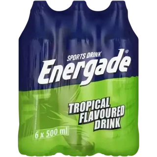 Energade Tropical Flavoured Sports Drink 6 x 500ml