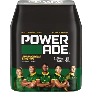 Powerade Springboks Edition Sports Drink 6 x 500ml