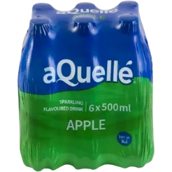 aQuellé Apple Flavoured Sparkling Drinks 6 x 500ml
