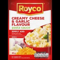 Royco Creamy Cheese & Garlic Flavour Pasta Sauce 45g