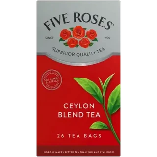 Five Roses Ceylon Blend Tea Bags 26 Pack