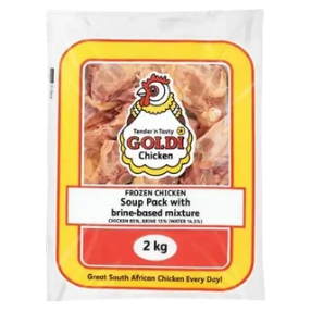 Goldi Chicken Frozen Chicken Soup Pack With Brine Based Mixture 2kg