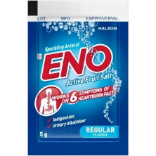 ENO Regular Flavour Sparkling Antacid Active Fruit Salt 5g