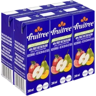 Fruitree Mediterranean 40% Fruit Nectar Blend 6 x 200ml